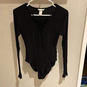 H&M Strappy V-neck Bodysuit